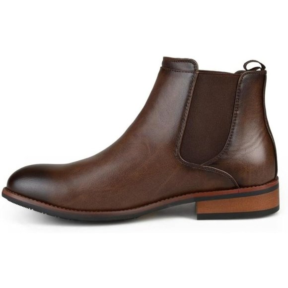 Vance Co. Men\'s Landon Chelsea Boots Brown Size 9.5 NIB